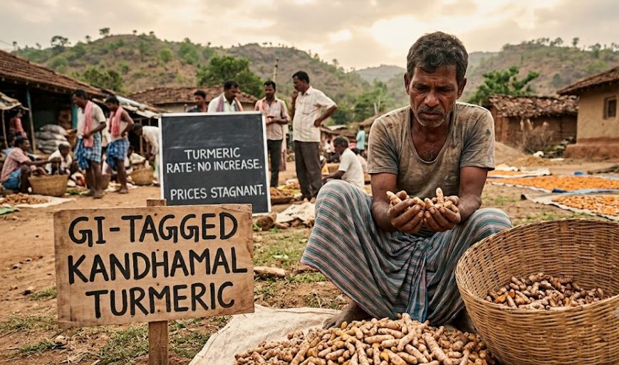 GI-Tagged Kandhamal Turmeric Faces Quality Decline, Stagnant Prices Worry Farmers